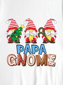Family Matching Christmas Themed Sweatshirts, Casual Crewneck Long Sleeve Printed With Santa Claus, Christmas Tree, Snowman Patterns, Stylish Winter Holiday Outfits For Family Gathering, Party, Travel - White - View 7