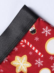 paquete de 5 calzoncillos tipo bóxer para hombre con estampado navideño