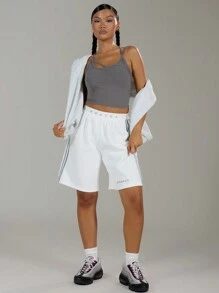MUSERA Logo Sports Shorts 90's Y2k Spring Sexy Airport, Casual