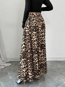 Firerie Váy Maxi Thường Ngày Cạp Cao Họa Tiết Da Báo Cho Nữ - Nhiều màu - Xem 2