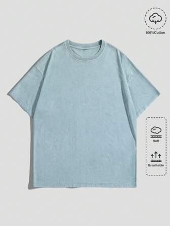 Street Life Men Fashionable Summer Printed Short-Sleeved T-Shirt, School