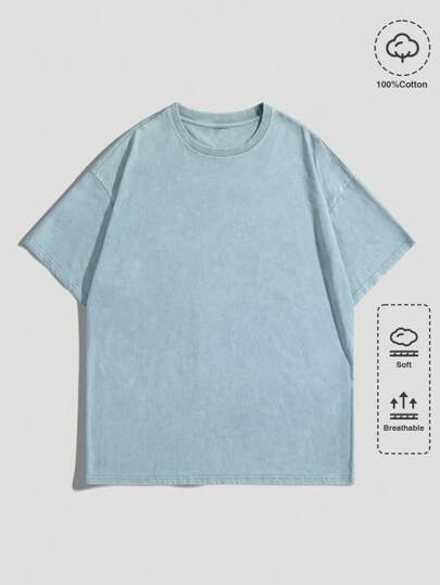 Street Life Men Fashionable Summer Printed Short-Sleeved T-Shirt, School