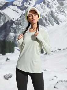 In My Nature Damska oddychająca sportowa koszulka do jogi Slim T-shirt do biegania na świeżym powietrzu