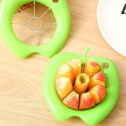 1pc Apple Cutter 8 Slices, 8 Blade Apple Slicer And Corer, Apple Corer Tool With Stainless Steel Blades, Super Sharp Fruit Cutter Fruit Slicer, Green Christmas For Holiday Gift Giving
