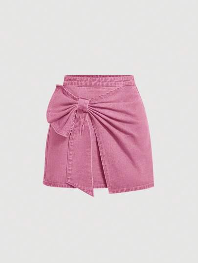 SHEIN MOD Plus Size Denim Mini Skirt, Sweet Vintage Tea-Length, Fit-And-Flare Back To School Outfits Butterfly Skirts, Blue