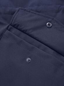 Manfinity Homme Men Thermal Lined Padded Coat With Drawstring