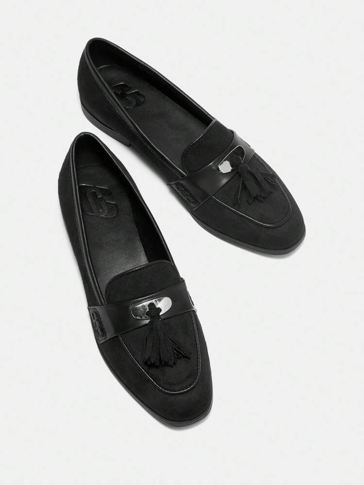 CUCCOO BIZCHIC Women's Solid Color Fashionable Versatile Casual Flats For Christmas And New Year Holiday Vibe Fall And Winter