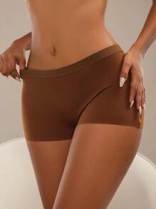 Set de 3 bragas elásticas cómodas y suaves de tonos terrosos para mujeres