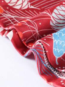 5pcs/Pack Men's Plant & Letter Print Boxer Briefs, For Christmas - Multicolor - View 6