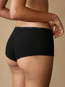 Ocili Ocili Bragas cómodas y sin costuras con estampado de letra elástico para mujer