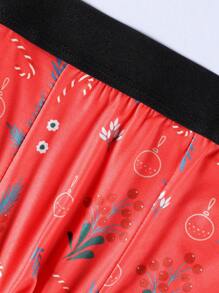 5pcs Pack Men's Printed Boxer Briefs, For Christmas - Multicolor - View 3