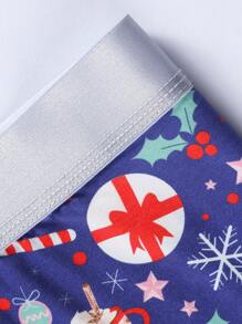 5pcs/Set Men's Christmas Print Boxer Briefs - Multicolor - View 5