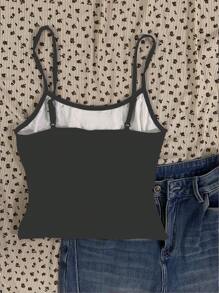 Attitoon Áo ba lỗ in hình hoa hồng và cánh cổ điển gợi cảm dành cho nữ, mùa hè - trắng - Xem 2