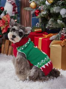 PETSIN Suéter con diseño de renos adorables, edición navideña - Multicolor - Ver 4