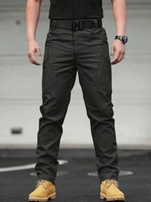 Manfinity Homme Men's Casual Plain Color Utility Pants