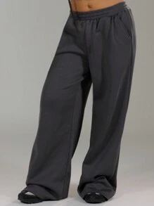MUSERA Casual Wide Leg Elastic Waist Sweatpants For Airport Spring Summer Cute Casual Graduation,Back To School Outfits,Graduation,Teacher Outfits For Women,Back To School