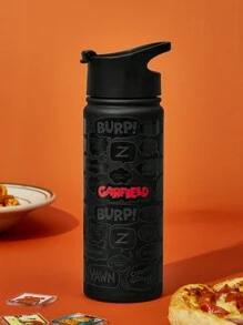 GARFIELD | SHEIN Termo aislado con estampado de dibujos animados y letras - Negro - Ver 7