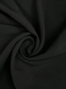 SHEIN Clasi Vestido maxi elegante de manga de murciélago con envolvente y bajo de mujeres talla grande - Negro - Ver 6