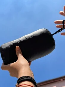 SHEIN EZwear Gesteppte Weste mit Stehkragen in Große Größen, Classic Reißverschluss, warm für Herbst & Winter