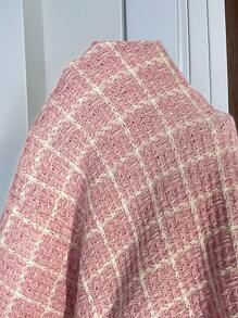 SHEIN Clasi Women's Plaid Long Sleeve Single Breasted Casual Cardigan, Autumn/Winter - Pink - View 6