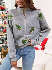 SHEIN LUNE Sudaderas de mujer navideñas