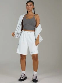 MUSERA Strappy Crop Cami Top Casual Summer Spring Elegant Holiday - Grey - View 5