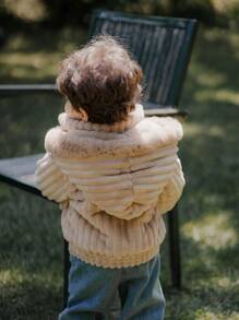 SHEIN Baby Boy/Girl Casual Cute Simple Style Thick Long Sleeve Jacket, Winter - Multicolor - View 7