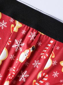 paquete de 5 calzoncillos tipo bóxer para hombre con estampado navideño