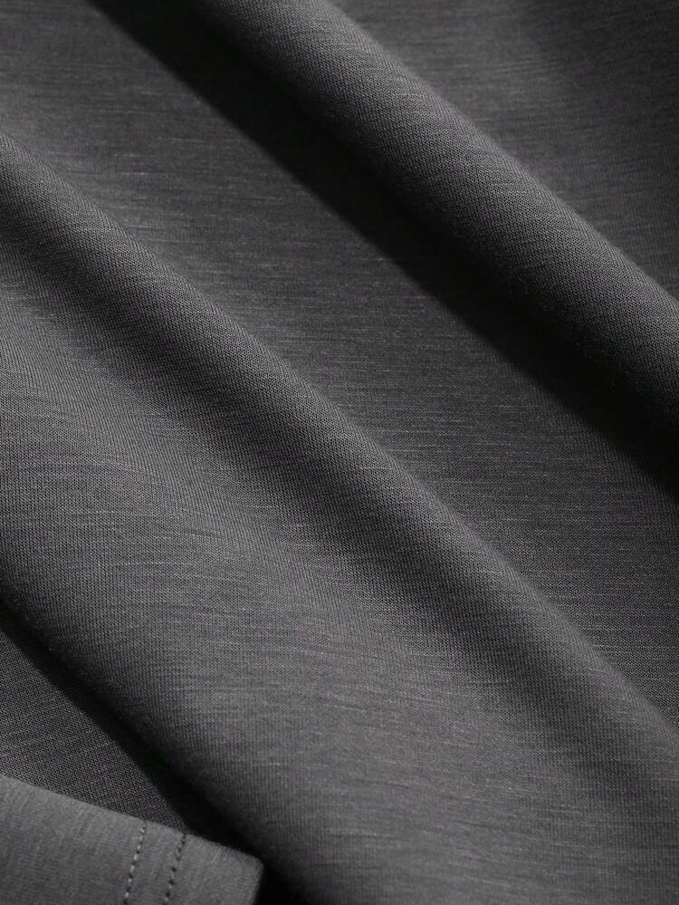 1pc Women Solid Color Loose Fit Crew Neck Long Sleeve Sweatshirt,Fall Women Clothes