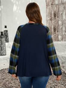EMERY ROSE Blusas con mangas largas de talla grande para Halloween