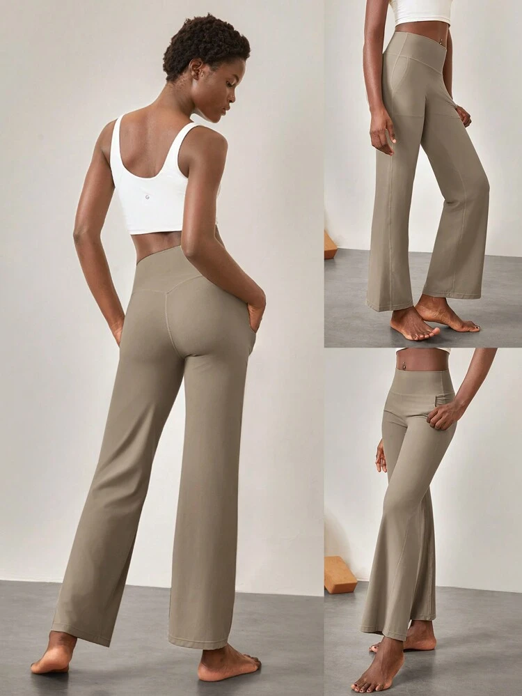 29" FeatherFit™ Ease Into It Wide Leg Ultra High-Waist Leggings With Pocket Fall