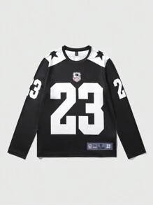 ROMWE MEN Street Life 男士骷髅与十字架图案 T 恤，适合春夏季日常穿着 - 黑色 - 查看 1