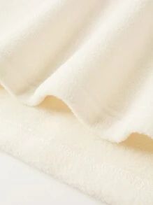 Manfinity Homme Herren Langarm Fleece Lässig Poloshirt mit Buchstabenmuster, Herbst