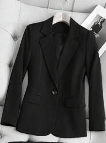 Franclia 女士办公室正式西装套装，两件套，通勤装 - 黑色 - 查看 3