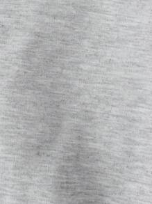 2 件套女婴可爱粉色手提箱和熊印花连帽衫和裤子套装，秋冬休闲风格 - 灰色 - 查看 8