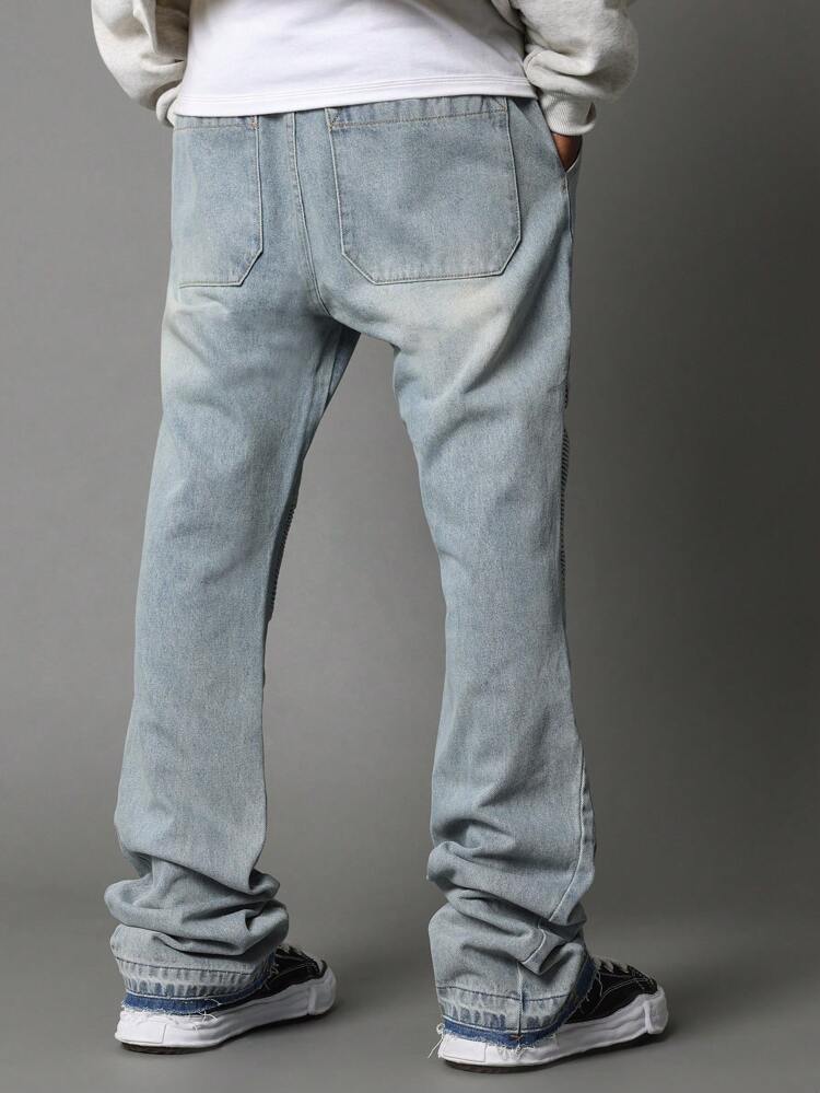 Lightning Ripped Flared Jeans