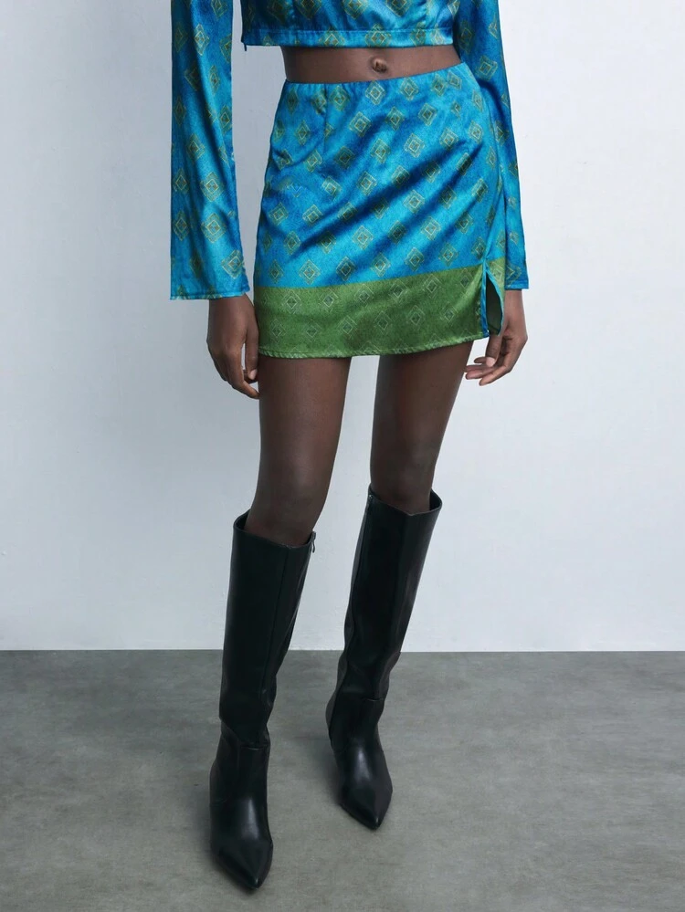 SHEIN Maija Jupe élégante et décontractée de la nouvelle mode urbaine pour femmes en automne/hiver