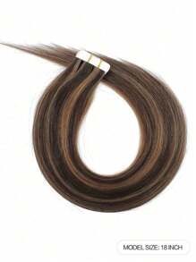 20 miếng băng dính nối tóc thật thẳng dành cho phụ nữ sử dụng hàng ngày dễ dàng sử dụng màu ombre tự nhiên - S2/6 - Xem 2