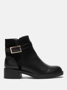 CUCCOO BIZCHIC Women's Fashionable Versatile Ankle Boots For And Spring Shoes Spring Break Easter - Black - View 2