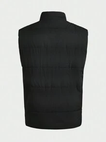 In My Nature Herren Ärmelloser Outdoor Lässig Weste mit Frontverschluss, minimalistisch