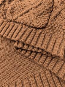 Celure Cárdigan informal de talla grande para mujer de color liso con bolsillos dobles, otoño/invierno