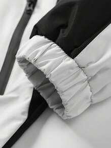 Manfinity Sport Corelite Áo khoác thể thao có mũ trùm đầu màu sắc đơn giản dành cho nam Boyfriend Style - Xám - Xem 3