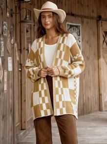 LanaWest لانا ويست كارديجان كنزة فضفاضة رقبة على شكل حرف V بطراز كوري، كنزة تريكو طويلة الأكمام، مناسبة للتجمعات الخارجية والمناسبات العادية، للخريف والشتاء