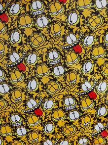 GARFIELD X SHEIN Funny All Over Print Contrast Mesh Travel Storage Bag