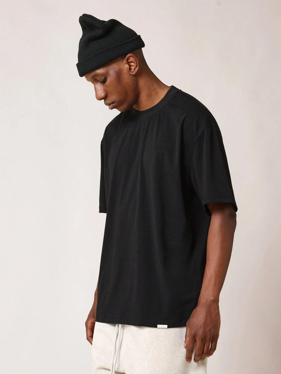 SUMWON Camiseta básica de manga corta con ajuste regular