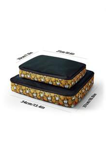 GARFIELD X SHEIN Funny All Over Print Contrast Mesh Travel Storage Bag