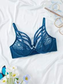 EmpressEnvy Mature Charm Lace Lace-Trimmed Women's Lingerie Bra