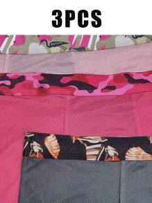 3pcs/Set Men Casual Printed Mix-And-Match Breathable Boxers - Multicolor - View 4