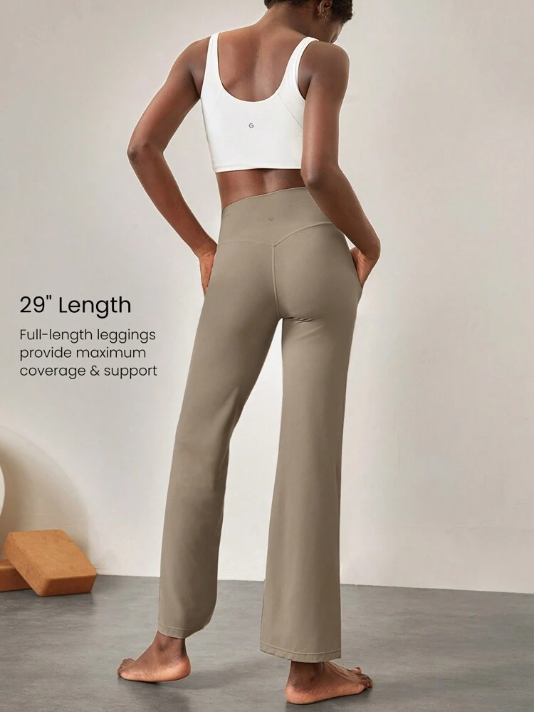 29" FeatherFit™ Ease Into It Wide Leg Ultra High-Waist Leggings With Pocket Fall