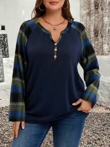 EMERY ROSE Blusas con mangas largas de talla grande para Halloween